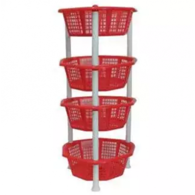 Delux Plastic Racks - 4 Layer Shelf Storage